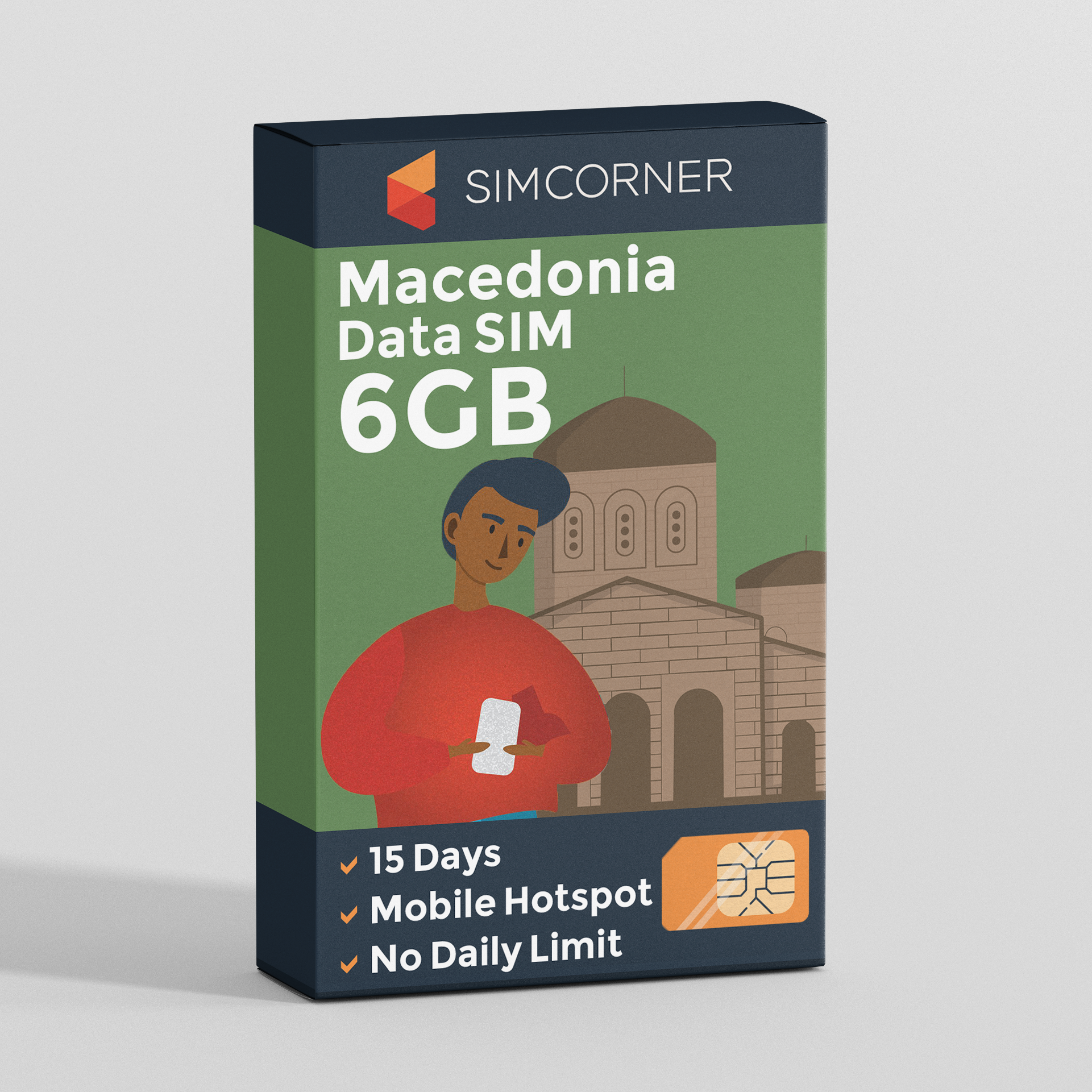 Macedonia Data SIM Card (15 Day - 6GB)