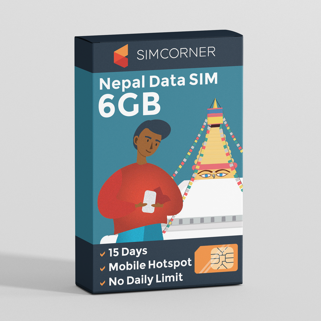 Nepal Data SIM Card (15 Day - 6GB)