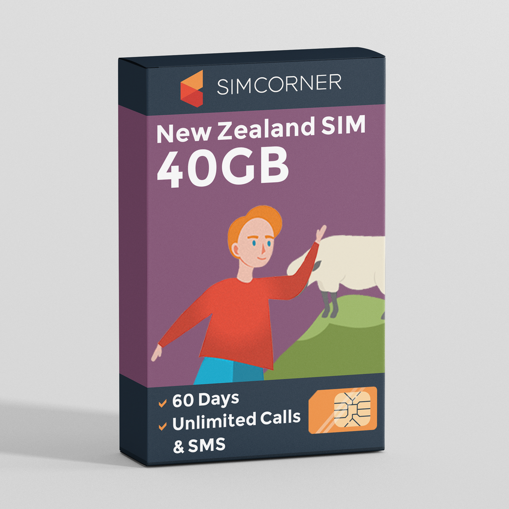 New Zealand Sim Card (One NZ) - 40GB