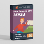 New Zealand Sim Card (One NZ) - 40GB