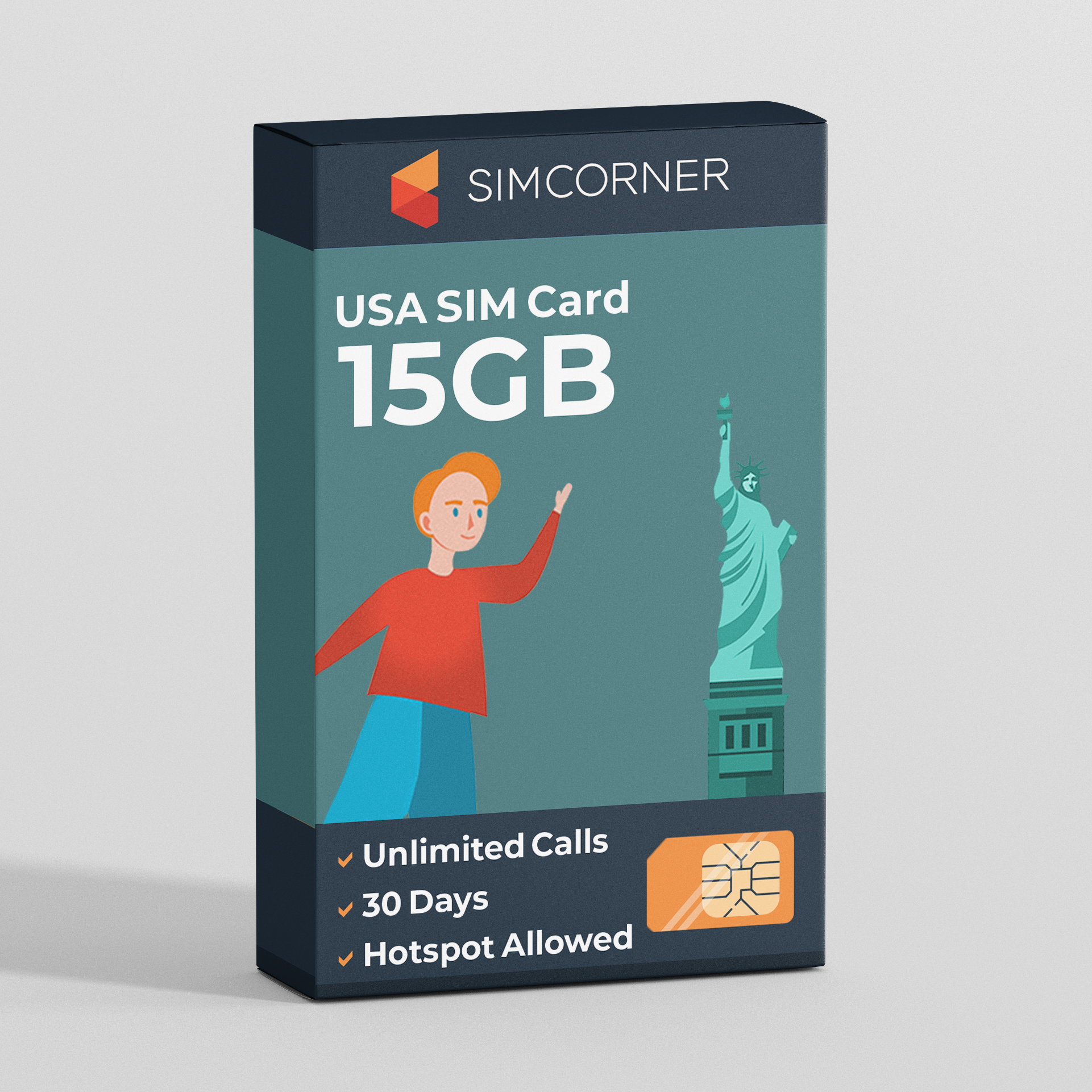 Prepaid USA Sim Card 15GB (ATT)