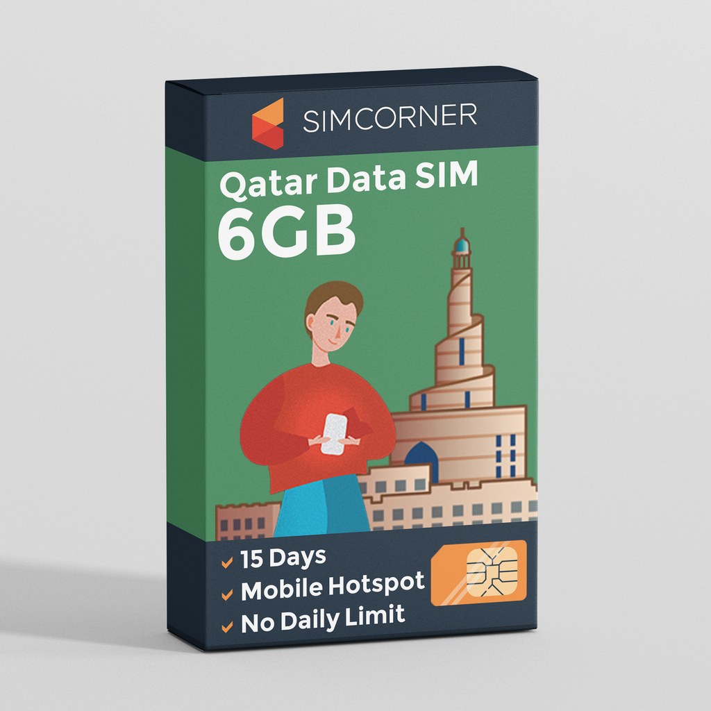 Qatar Data SIM Card (15 Day - 6GB)