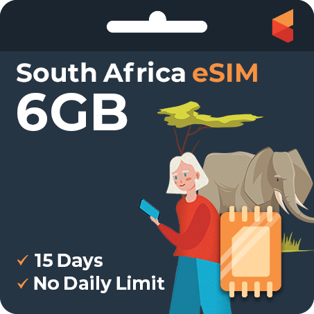 [eSIM] SouthAfrica Data eSIM (6GB - 15 Days)