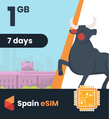 Spain eSIM: 1GB - 7 Days