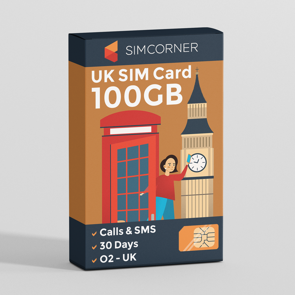 O2 UK Sim Card (100GB) I SimCorner