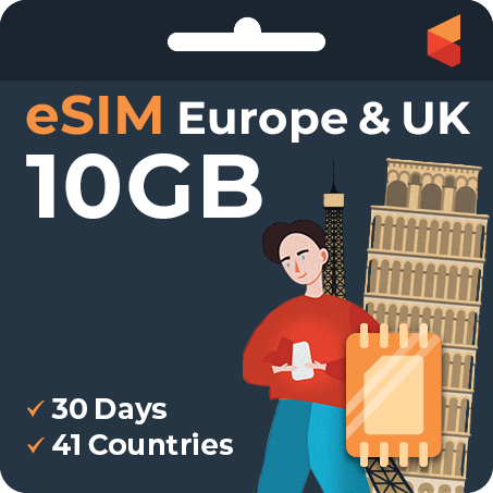 eSIM Europe & UK (10GB) - SimCorner