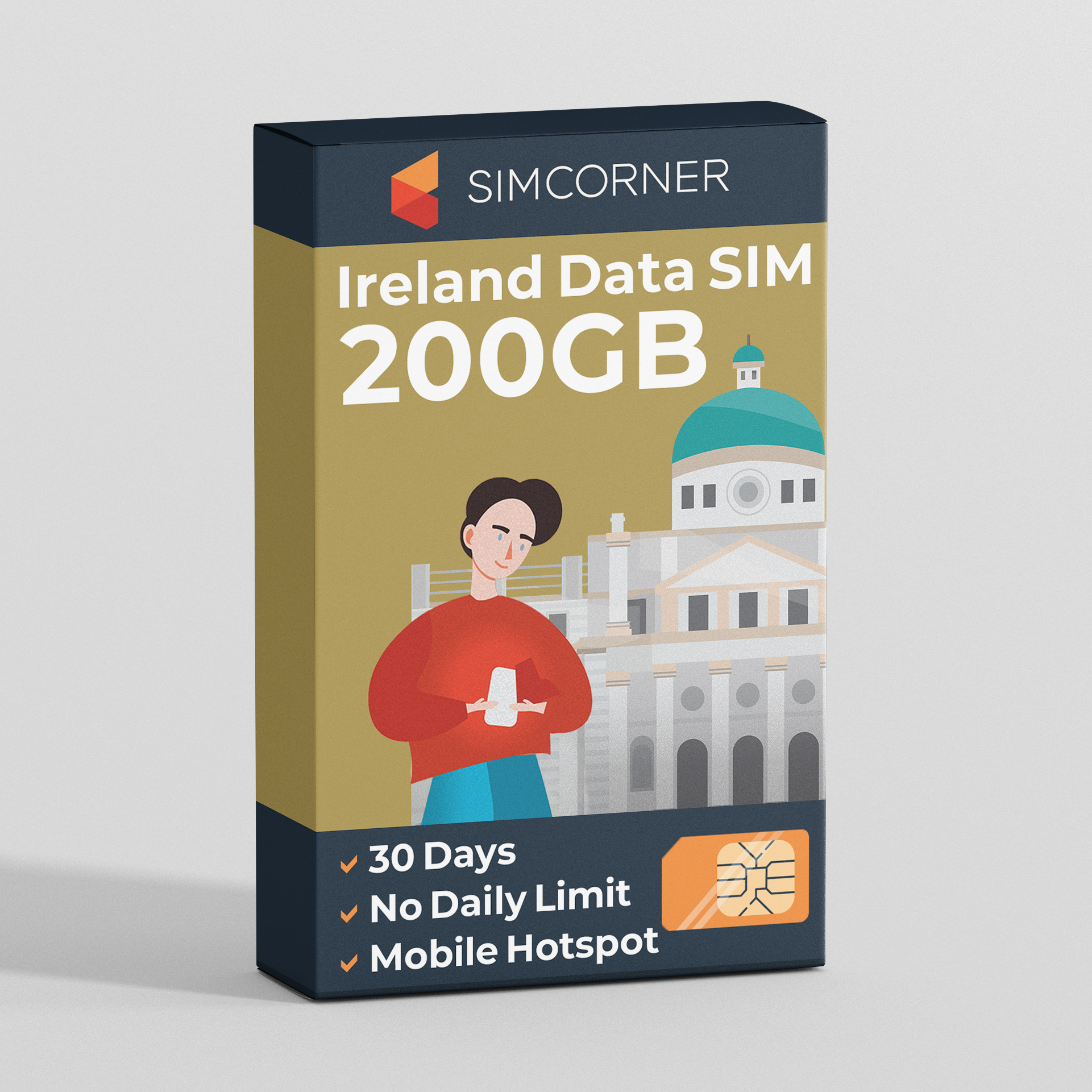 Republic of Ireland Travel Sim Card 200GB | SimCorner
